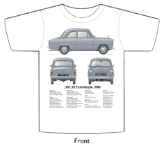 Ford Anglia 100E 1957-59 T-shirt Front